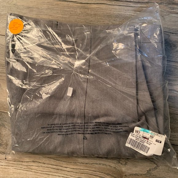 NWT LANDS' END NO IRON TWILL TAILORED PLAIN FRONT PANTS PEWTER HEATHER 34 & 37 - Picture 11 of 15